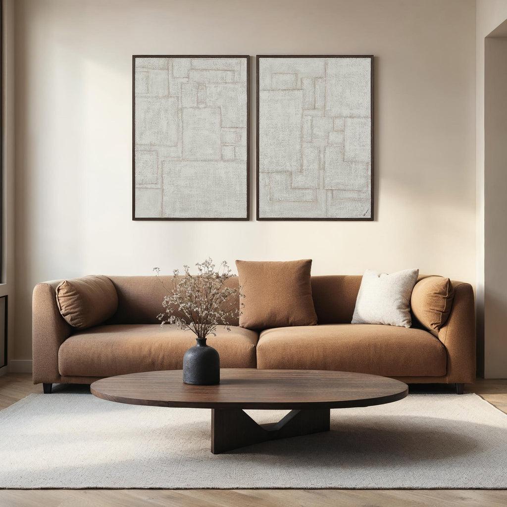 Renwil Caramelo 32" Wide Wall Art - Sand Beige