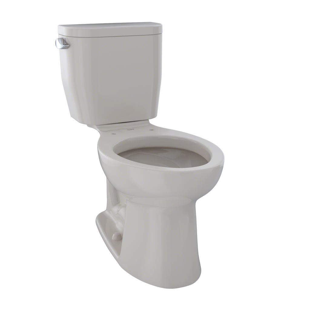 TOTO Entrada Two Piece Elongated 1.28 GPF Universal Height Toilet