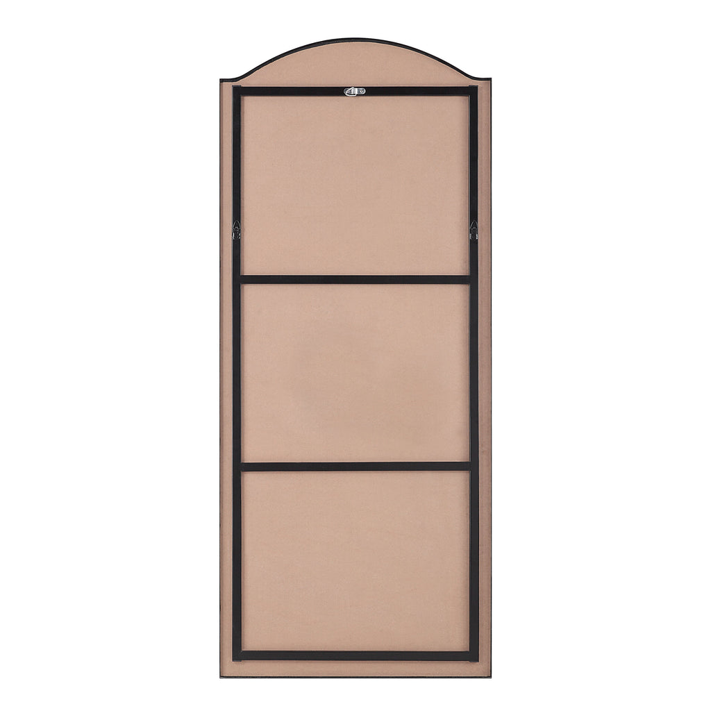 Renwil Balina 72" Tall Rectangular Arch Mirror - Matte Black