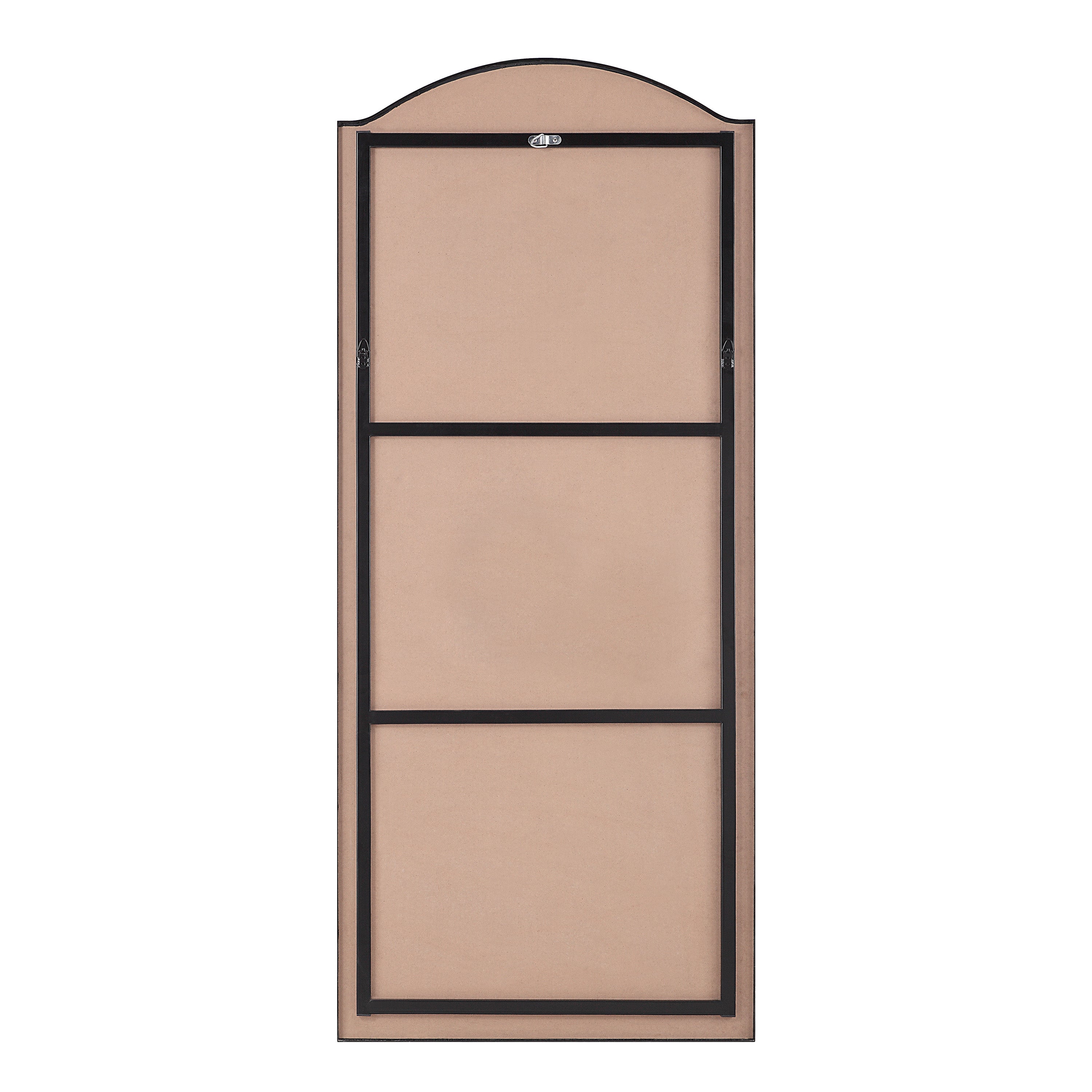Renwil Balina 72" Tall Rectangular Arch Mirror - Matte Black