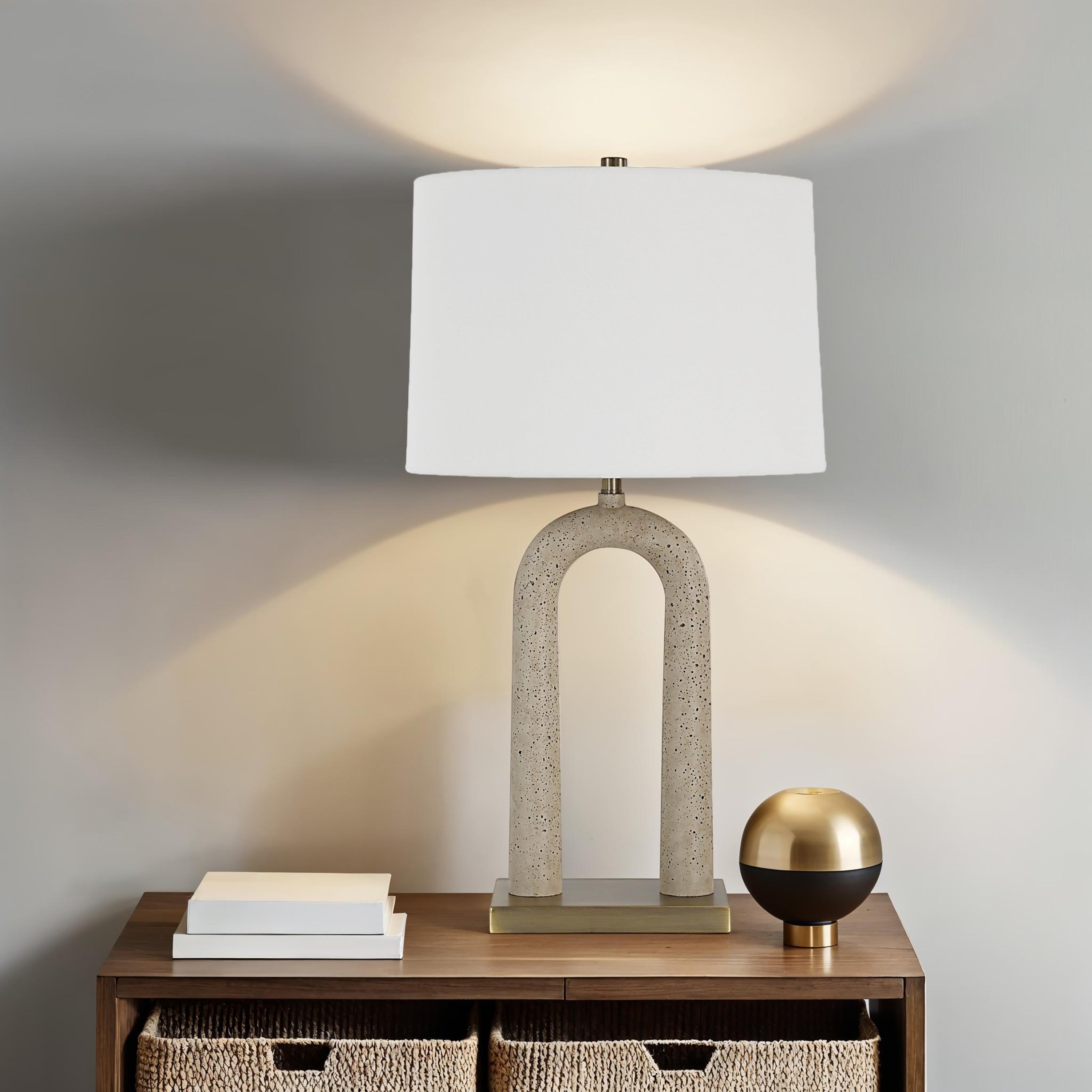 Everren Primula 28.5" Height Table Lamp - Cream