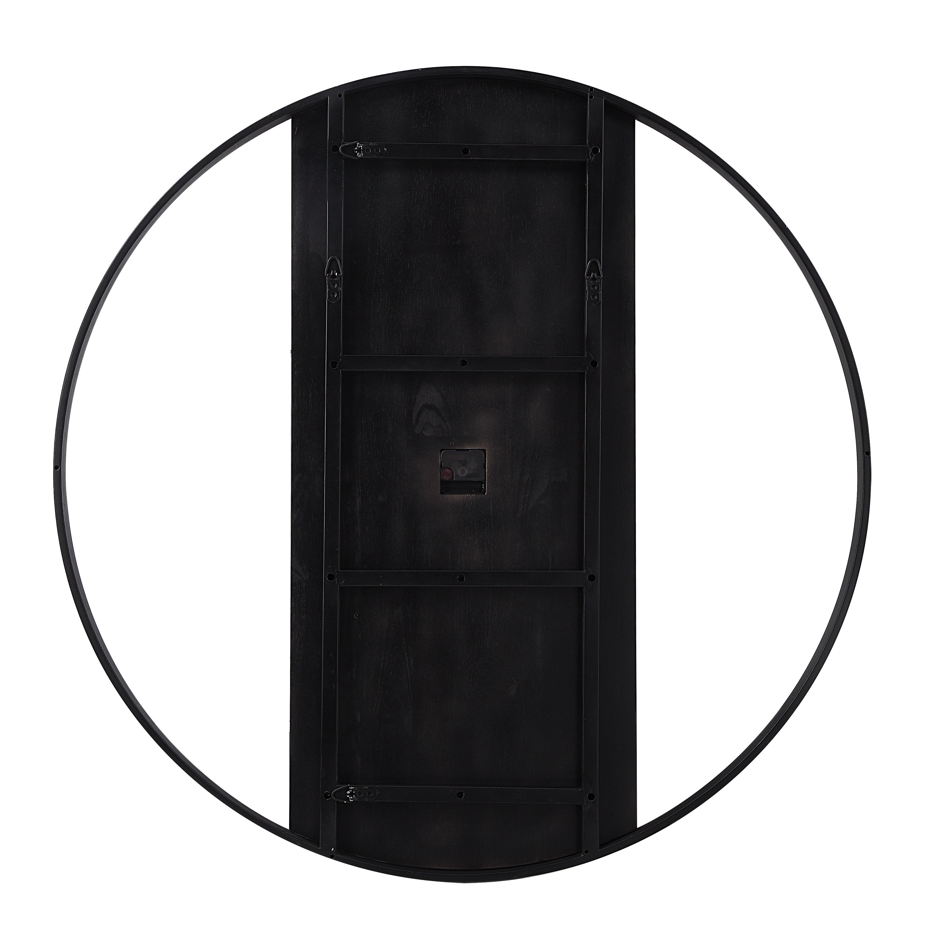 Renwil Romy Indoor Iron Wall Clock - Matte Black
