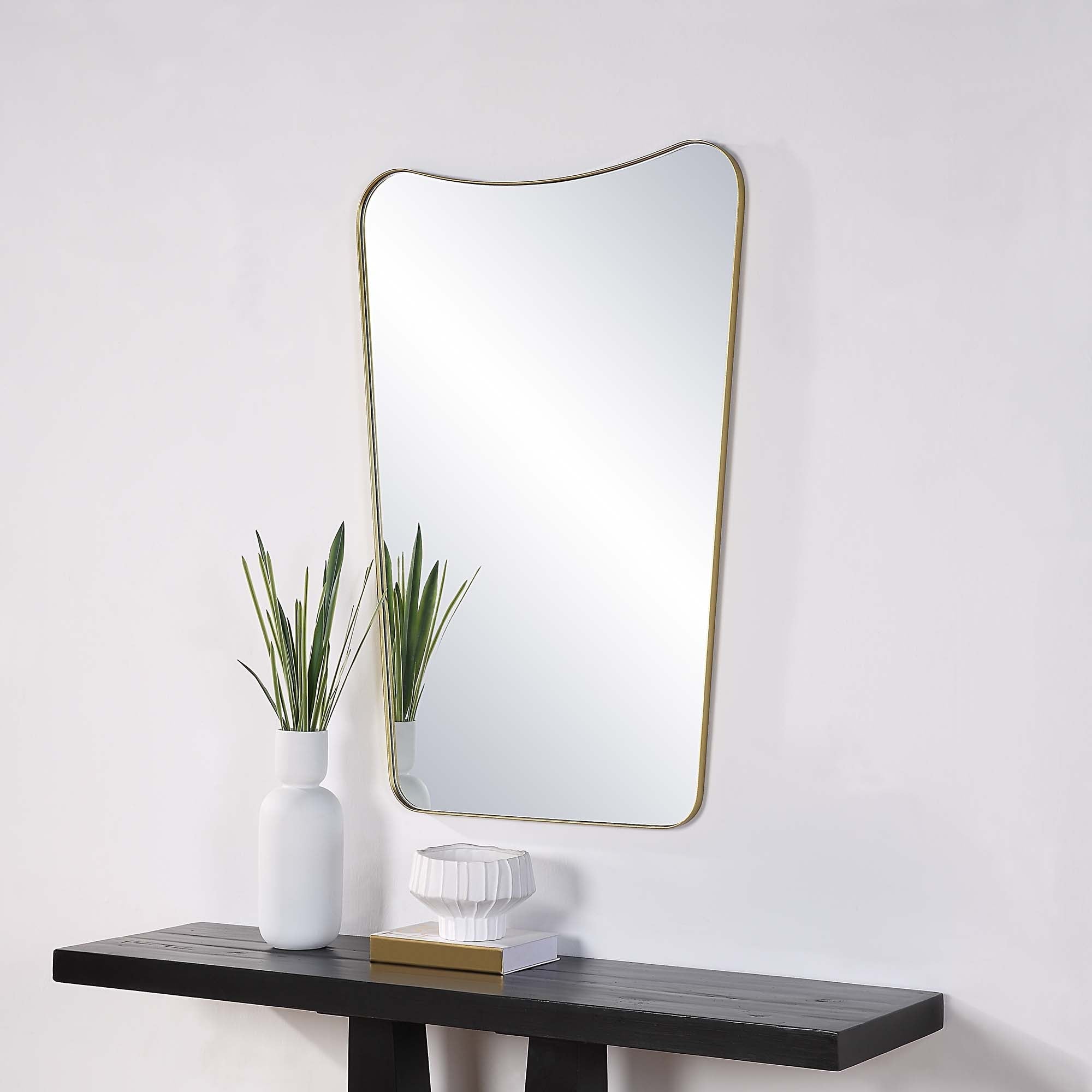 Renwil Artesia 45" Tall Rectangle Wall Mirror - Yellow