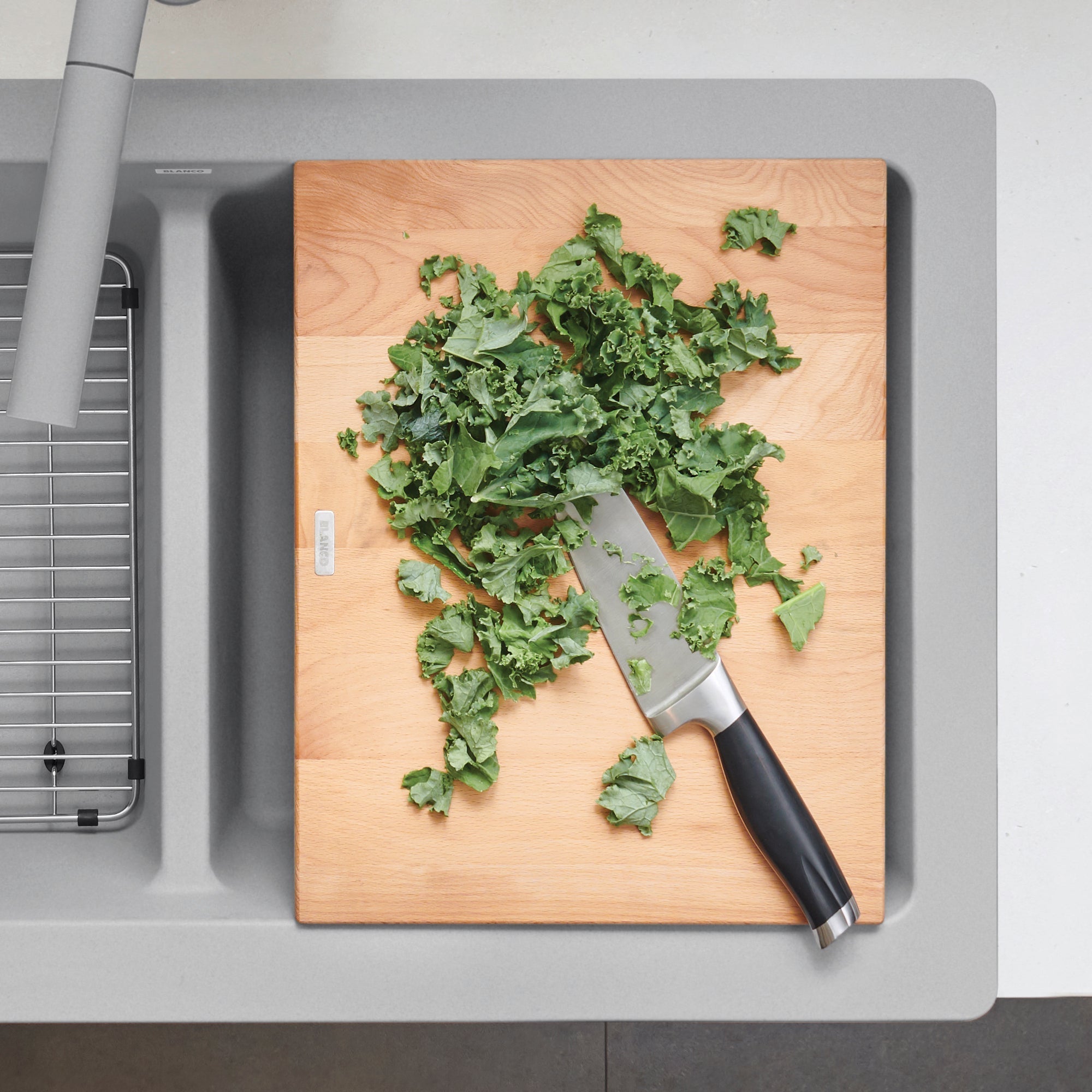 Blanco Ikon/Vintera Beechwood Floating Cutting Board