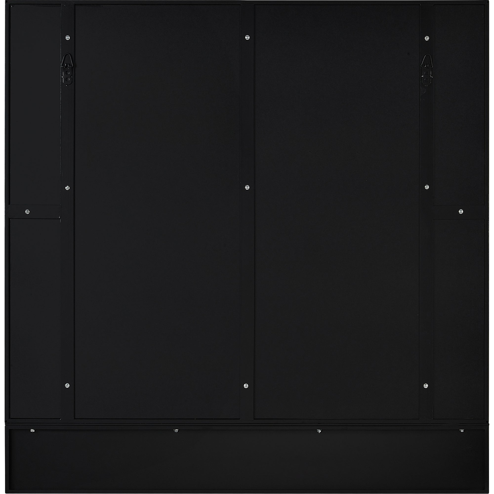 Renwil Otavi 35" Tall Square Wall Mirror - Black