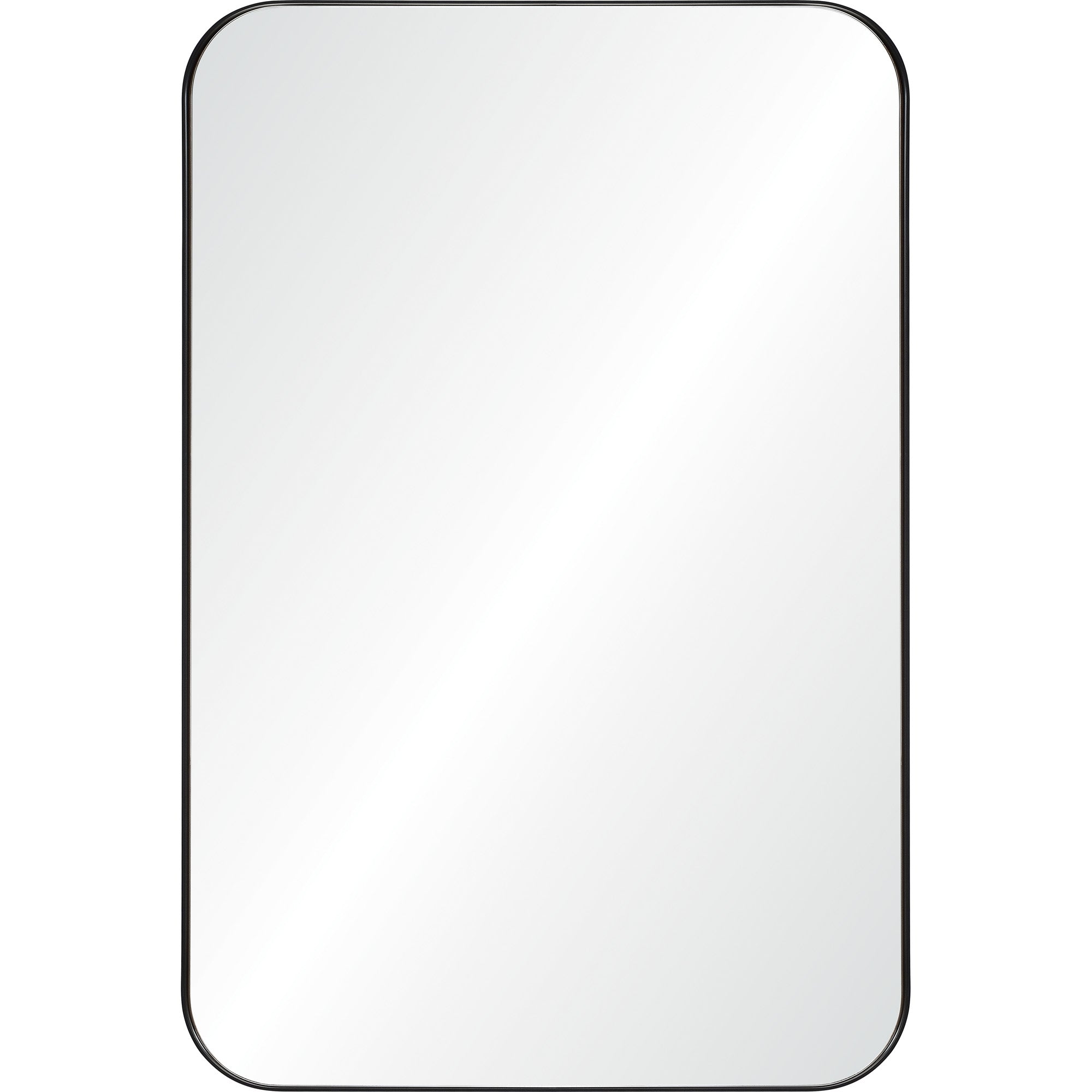 Renwil Glencoe 36" Tall Rectangle Wall Mirror - Black