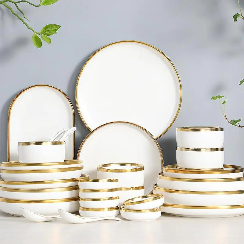 Nordic Ceramic Dishware Set 9PCS