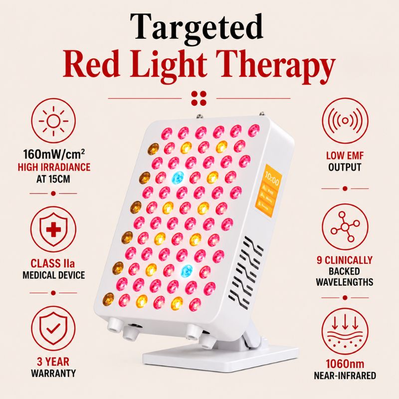 SS100 Red Light Panel with 1060nm Deep Infrared