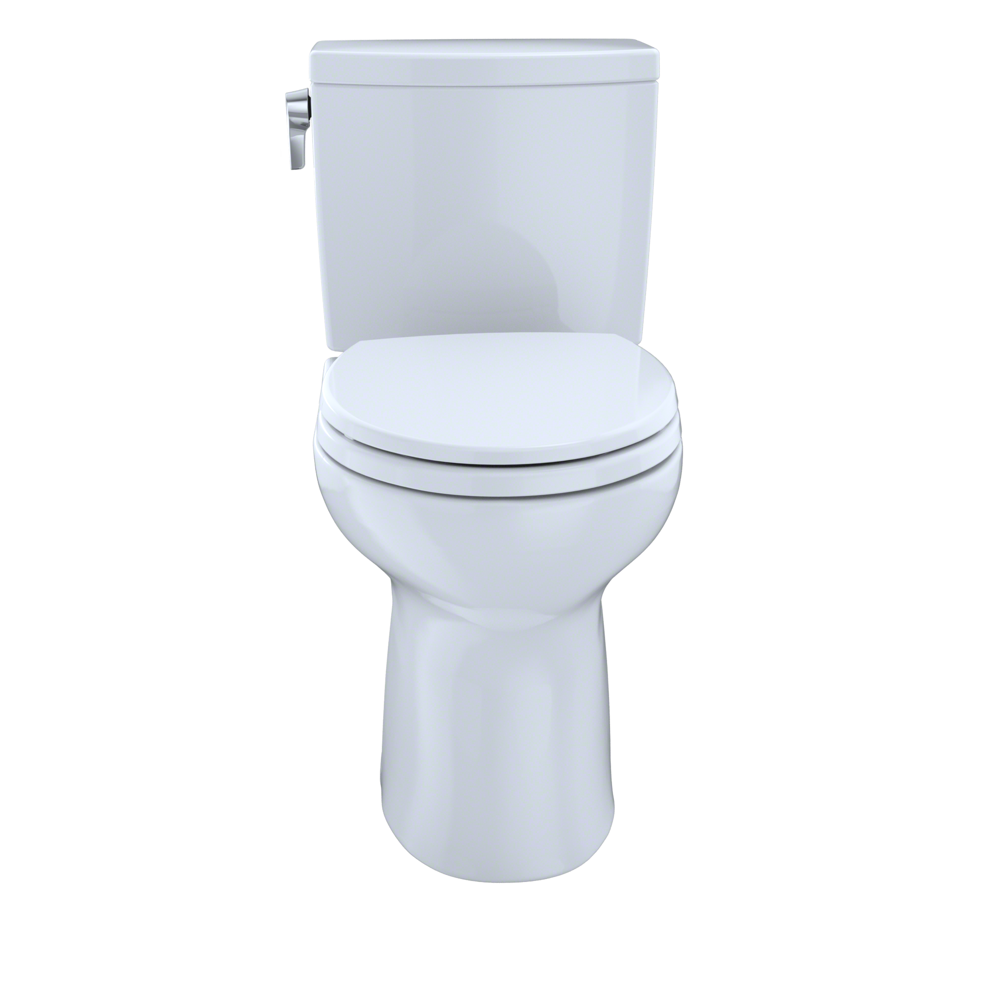 TOTO Drake II 1G Two Piece Round 1.0 GPF Universal Height Toilet with Cefiontect and Right Hand Trip Lever