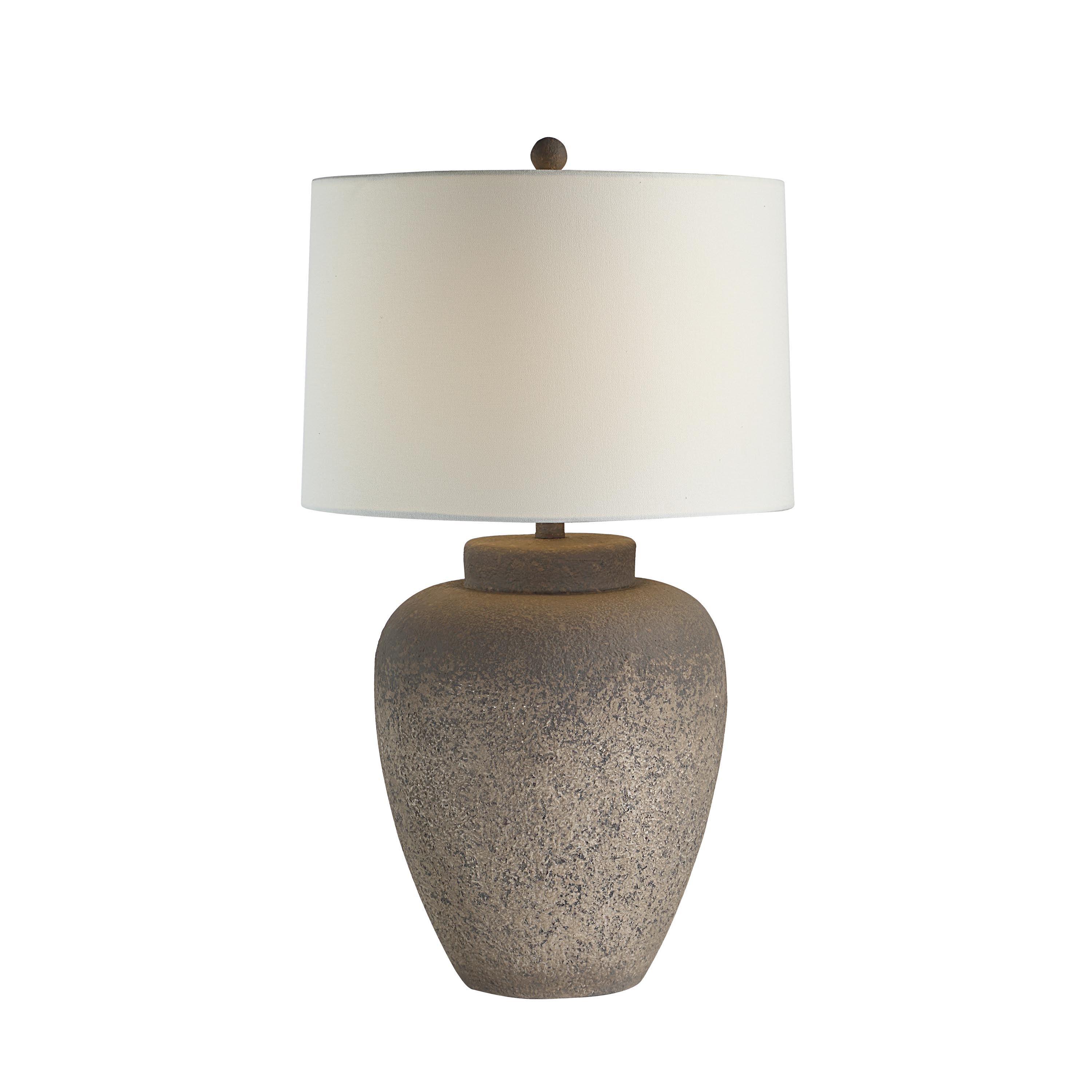 Everren Lattuga 28.5" Height Table Lamp - Textured Beige