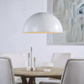 Renwil Ozona 27.5" Wide 1-Light Chandelier - Matte Off-White