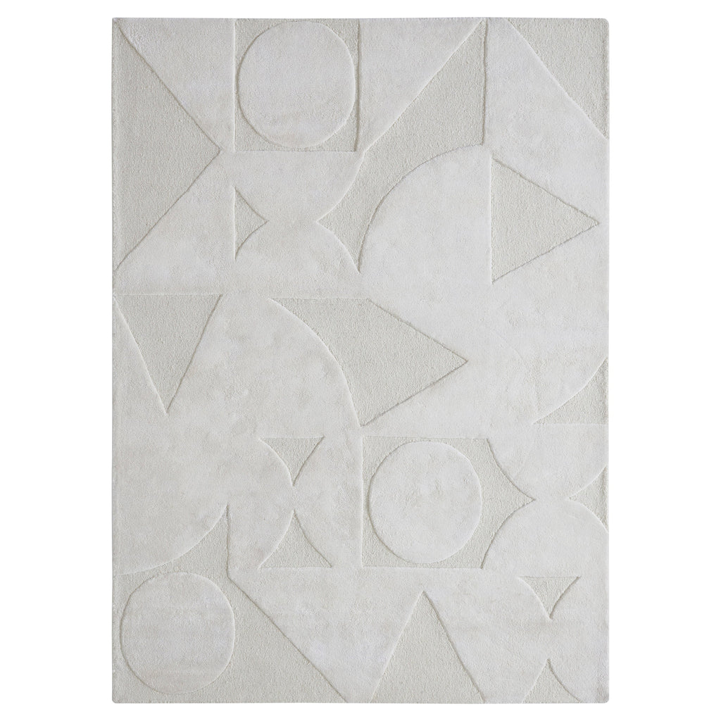 Renwil Mosaico 7'10" x 10'2" Ft Hand Tufted Indoor Rug - Ivory