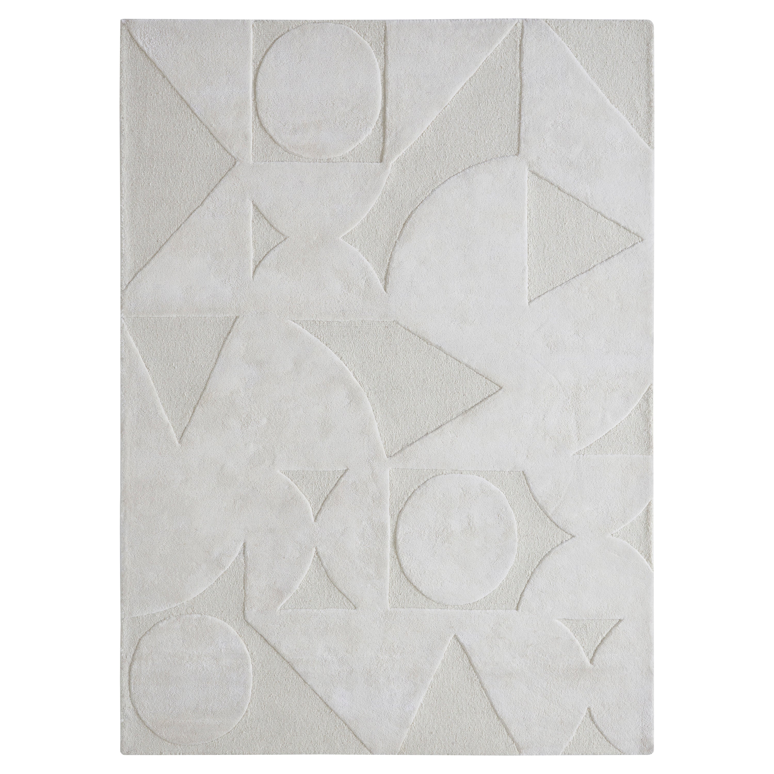 Renwil Mosaico 7'10" x 10'2" Ft Hand Tufted Indoor Rug - Ivory
