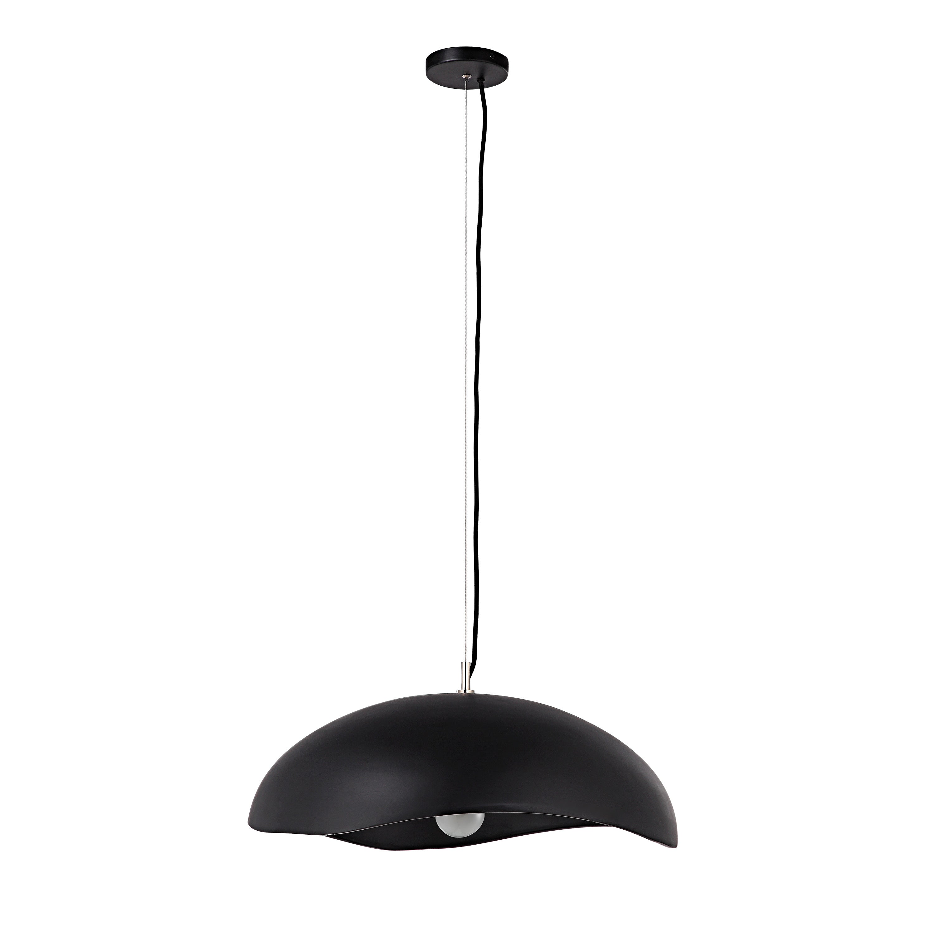 Renwil Filomena 22" Wide 1-Light Chandelier - Matte Black