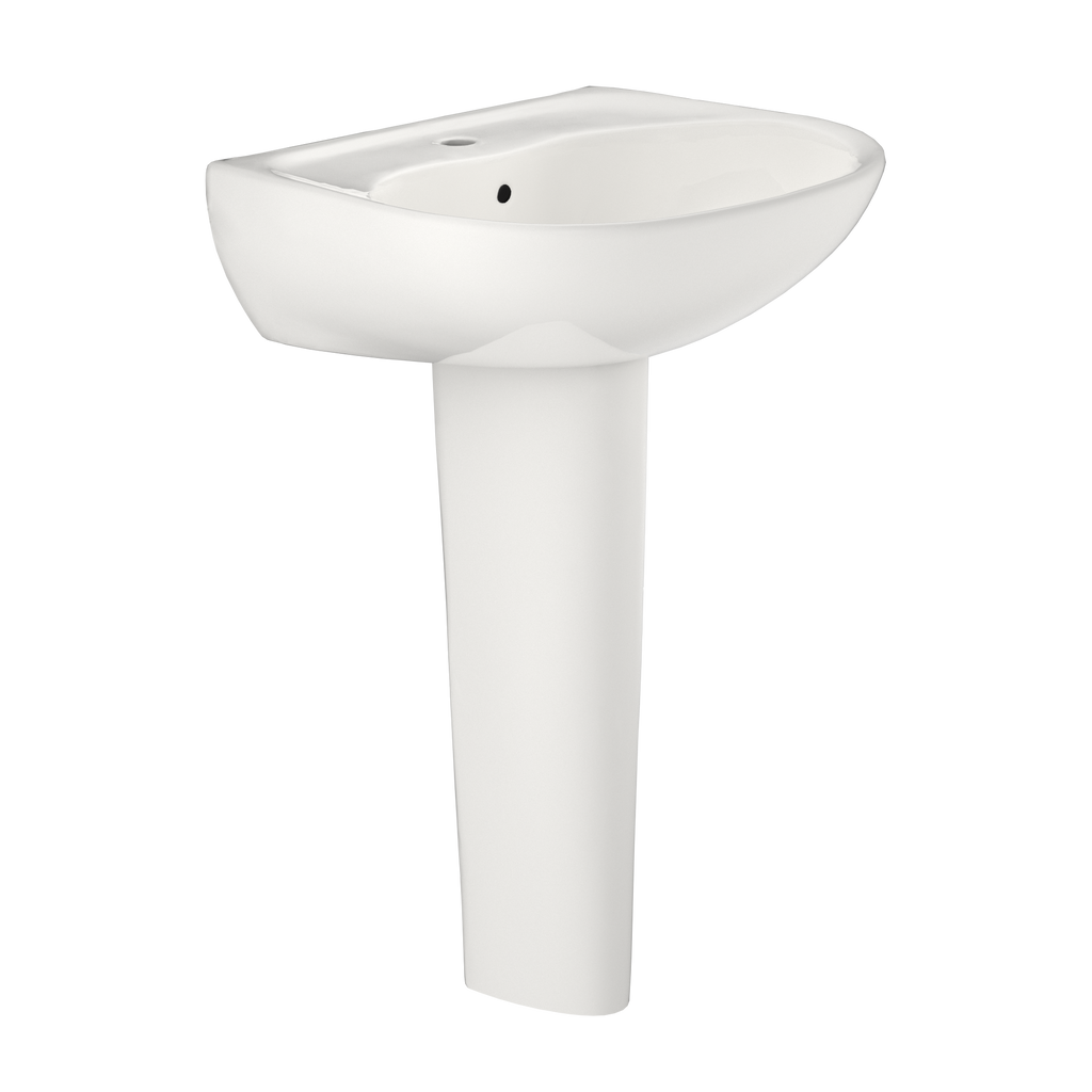 TOTO Supreme Oval Basin Pedestal Bathroom Sink For Single Hole Faucets