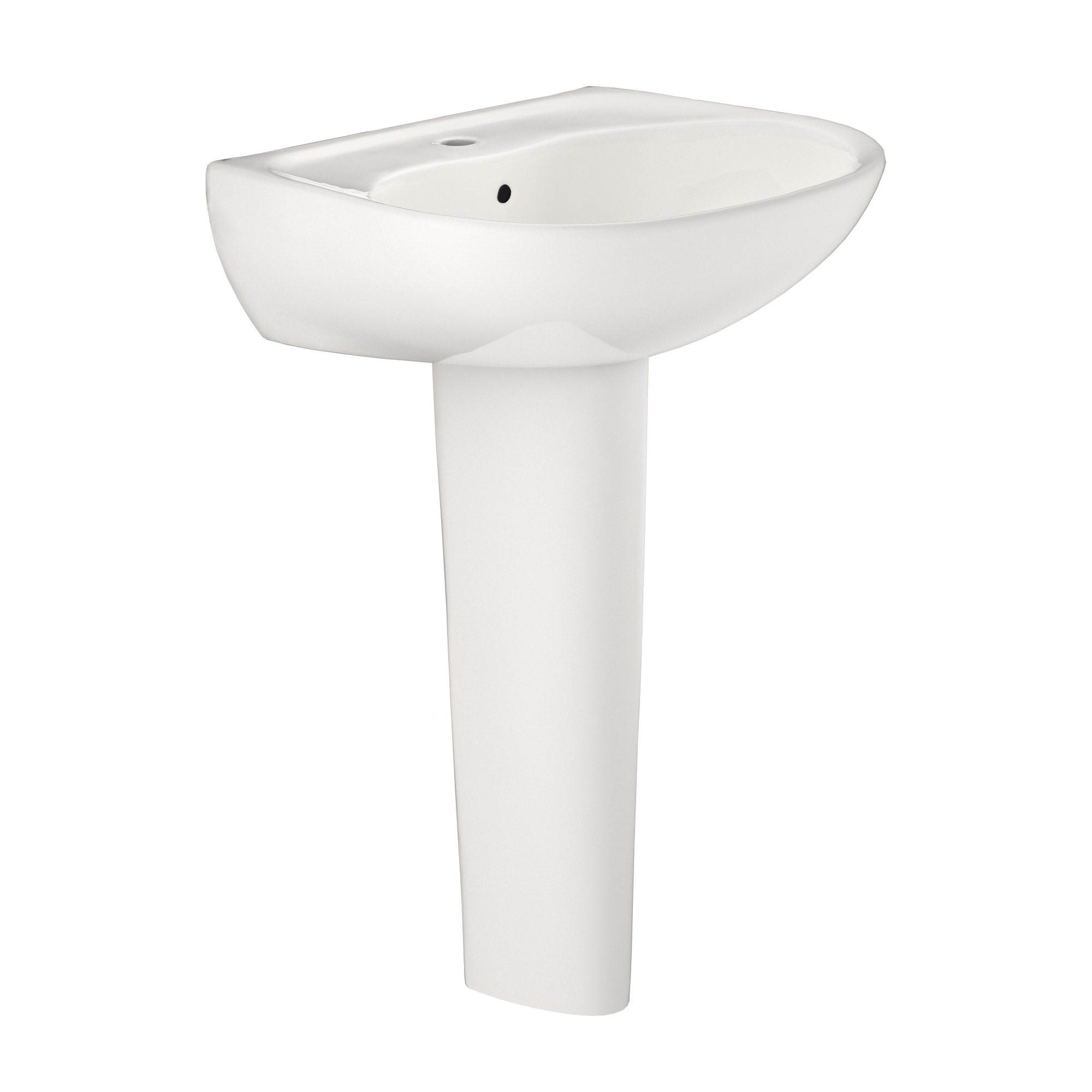 TOTO Supreme Oval Basin Pedestal Bathroom Sink For Single Hole Faucets