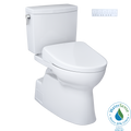 TOTO Washlet+ Vespin II 1G Two Piece Elongated 1.0 GPF Toilet with Auto Flush Washlet+ S7A Contemporary Bidet Seat