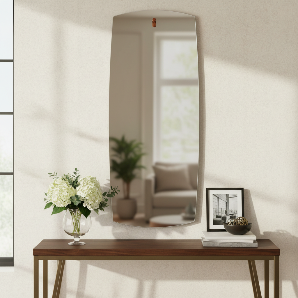 Renwil Corbel 60" Tall Rectangle Wall Mirror