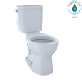 TOTO Entrada Two Piece Round 1.28 GPF Universal Height Toilet