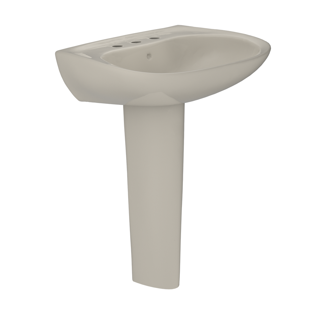TOTO Prominence Oval Basin Pedestal Bathroom Sink For8" Center Faucets