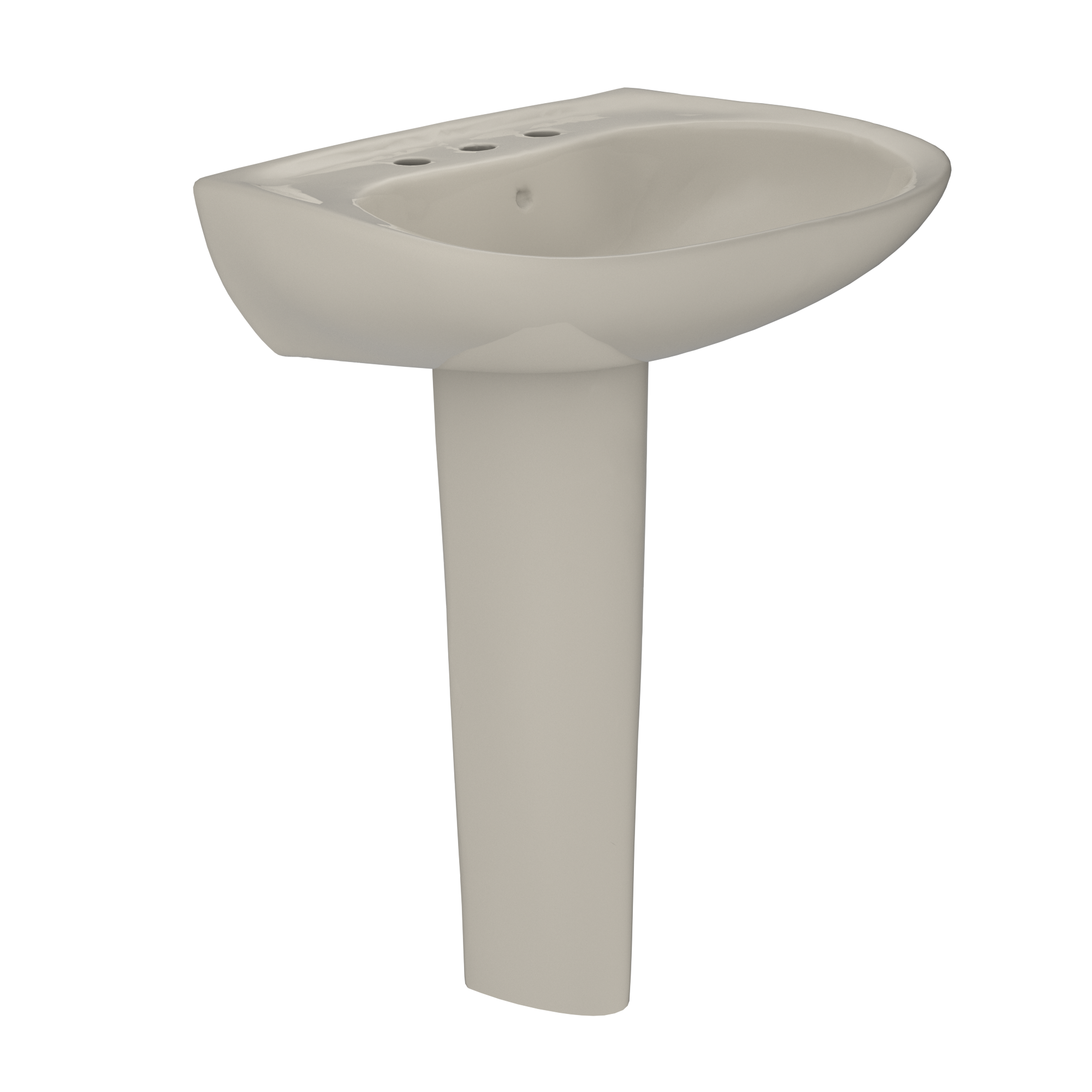 TOTO Prominence Oval Basin Pedestal Bathroom Sink For8" Center Faucets