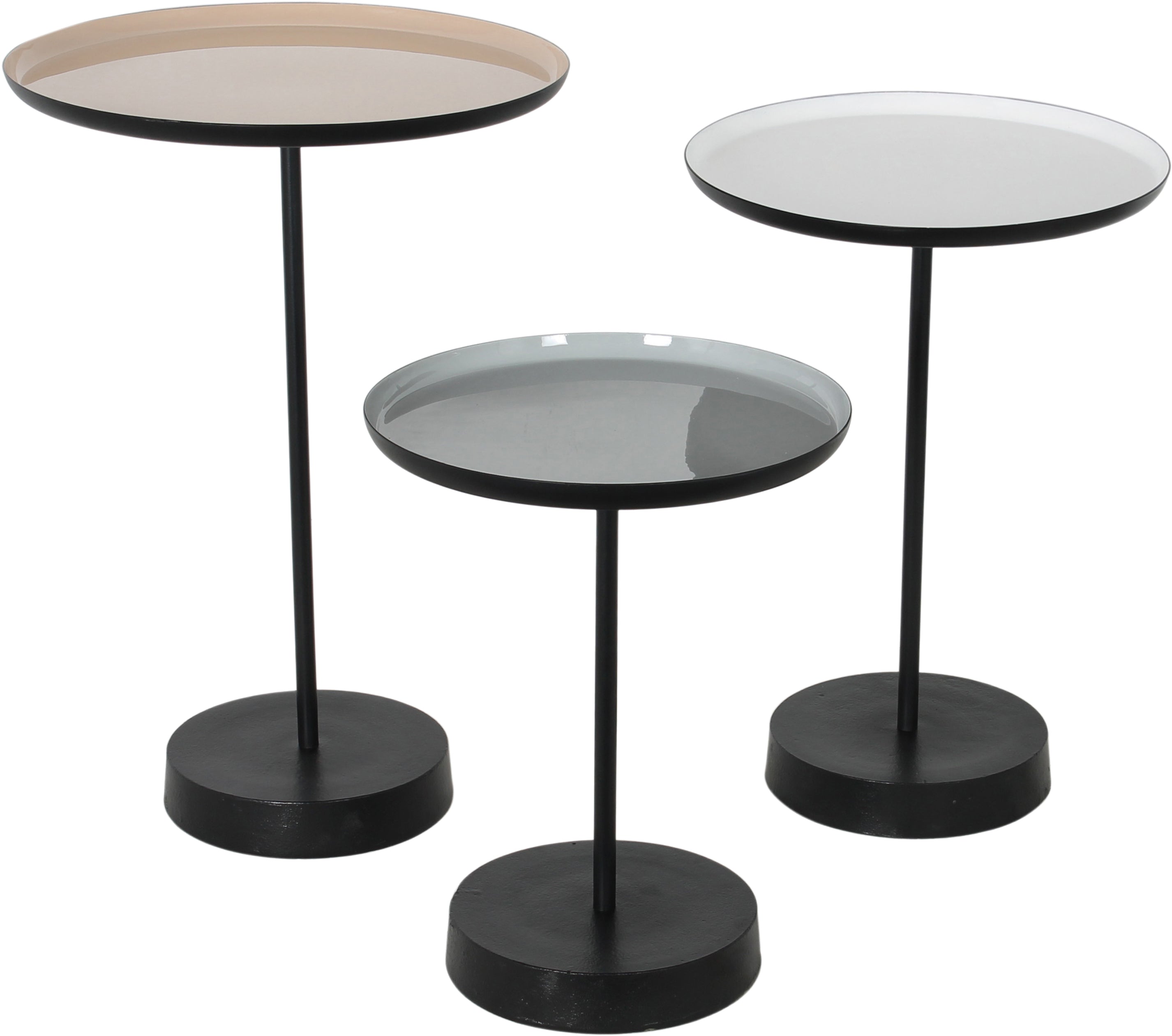 Renwil Stepping Indoor Iron Table - White