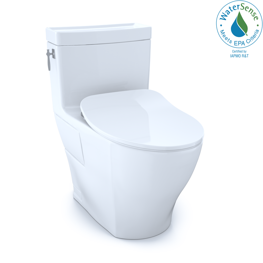TOTO Aimes One Piece Elongated 1.28 GPF Toilet with Cefiontect and Softclose Seat - Washlet+ Ready