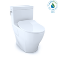 TOTO Aimes One Piece Elongated 1.28 GPF Toilet with Cefiontect and Softclose Seat - Washlet+ Ready