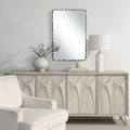 Renwil Pollonia 36" H x 24" W Wall Mirror - Grey