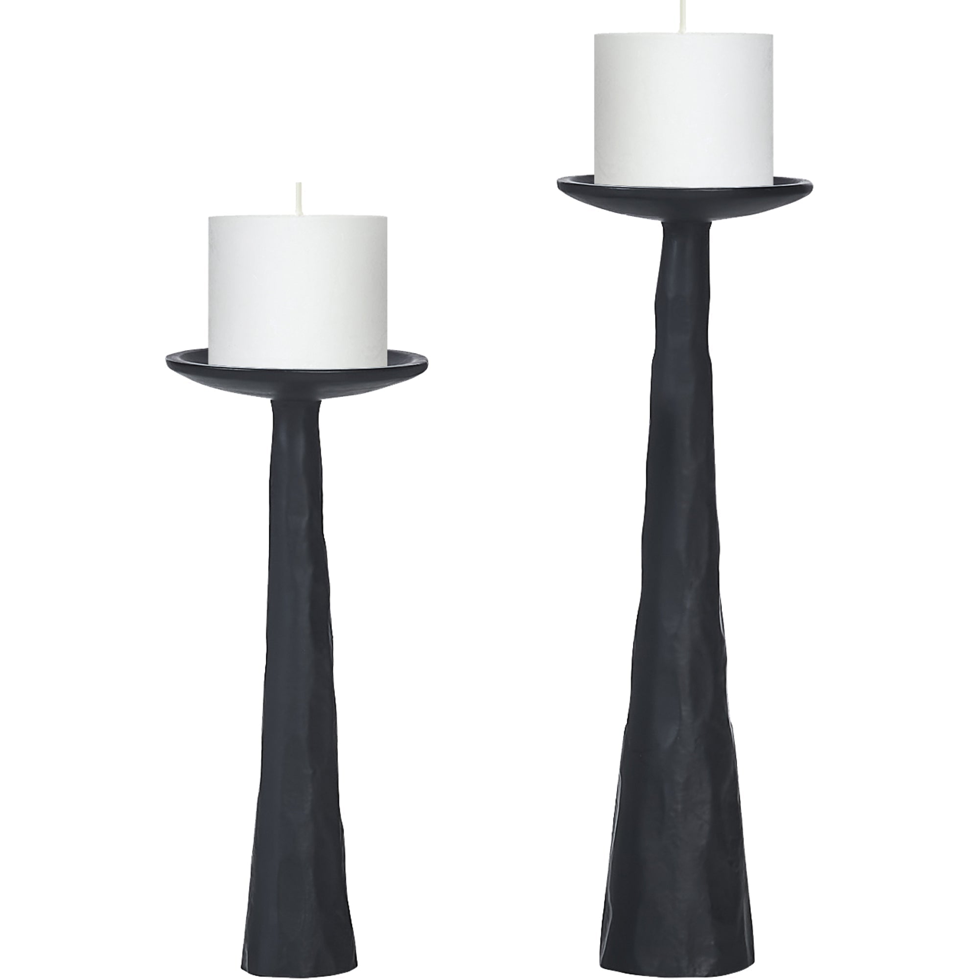 Renwil Tilde Indoor Aluminum Candle Holder - Matte Black