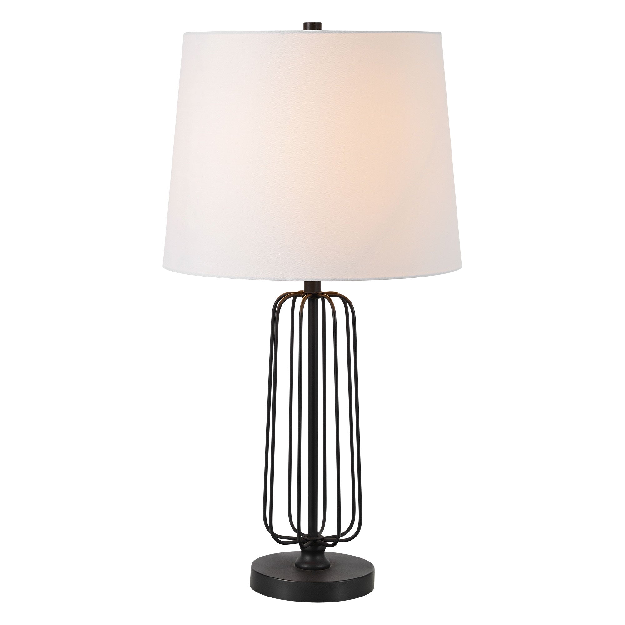 Everren Shadia 24.75" Length Table Lamp (Set of 2) - Matte Black