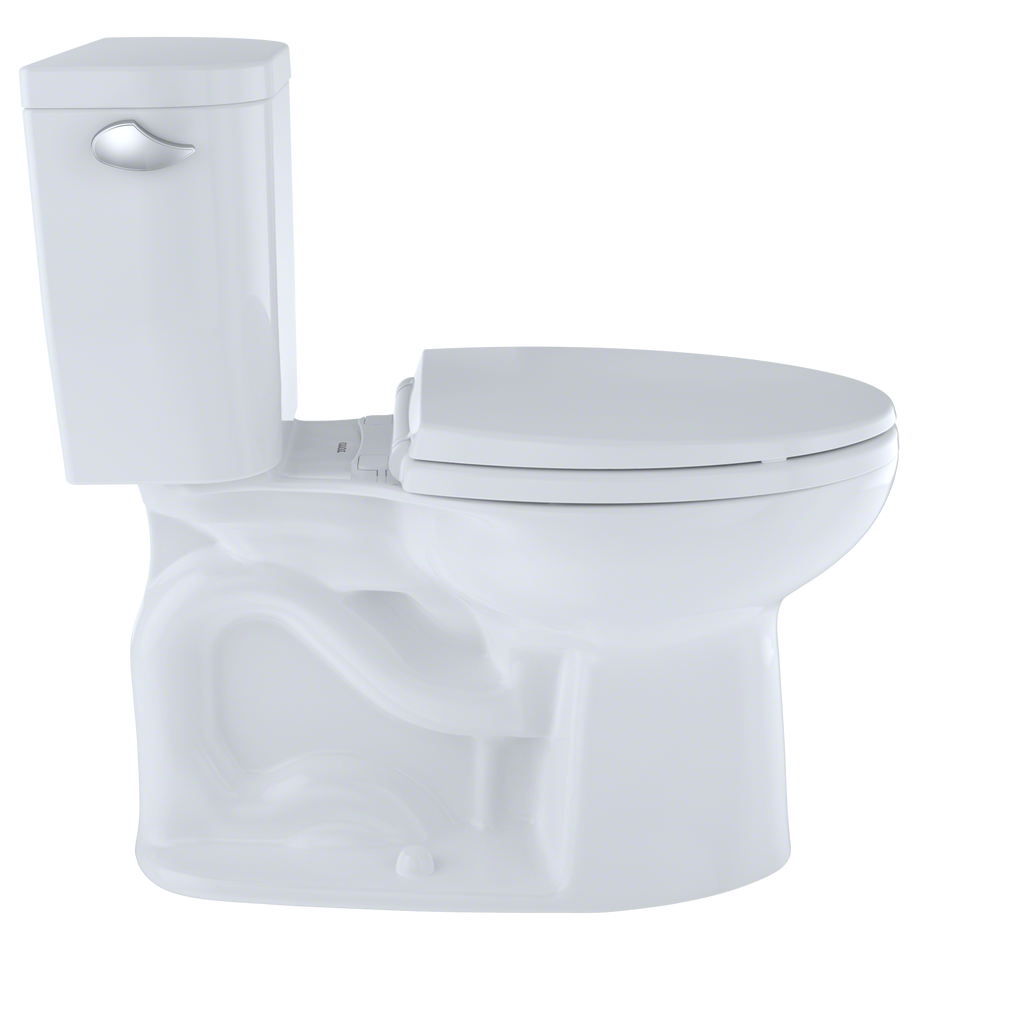 TOTO Entrada Two Piece Elongated 1.28 GPF Universal Height Toilet