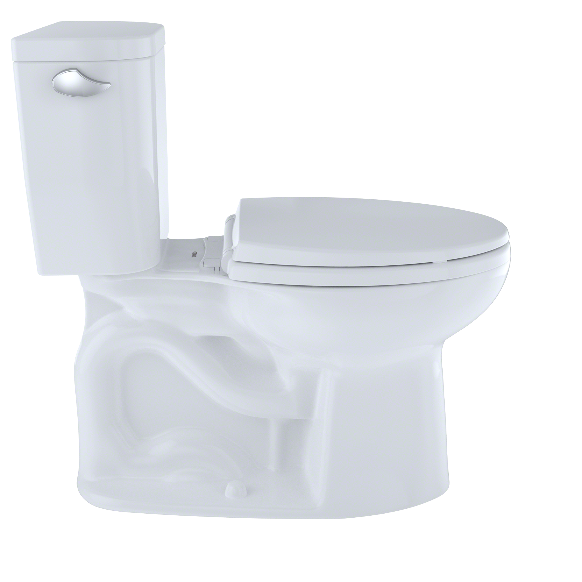 TOTO Entrada Two Piece Elongated 1.28 GPF Universal Height Toilet