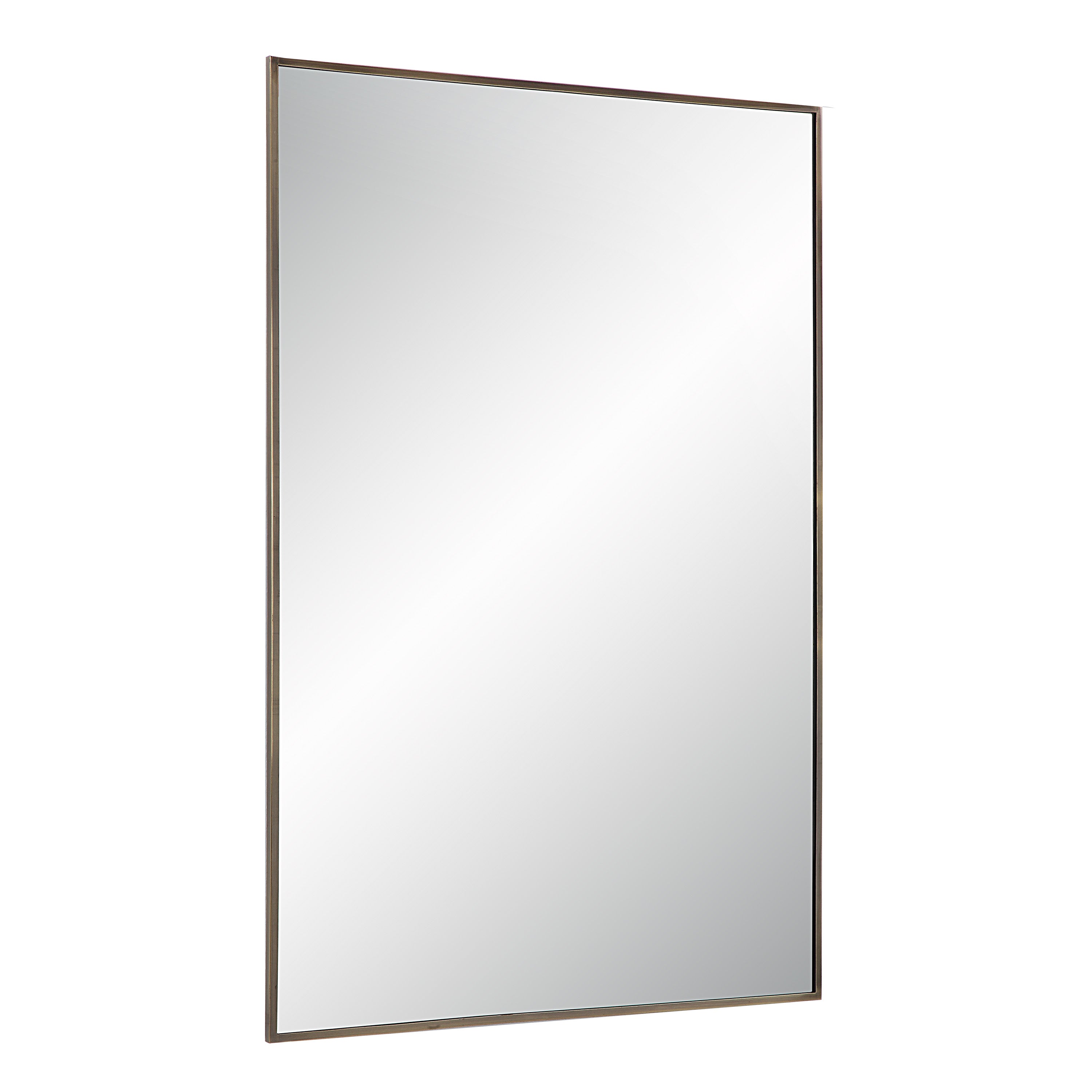 Renwil Cider 45" Tall Rectangular Mirror - Brushed Bronze