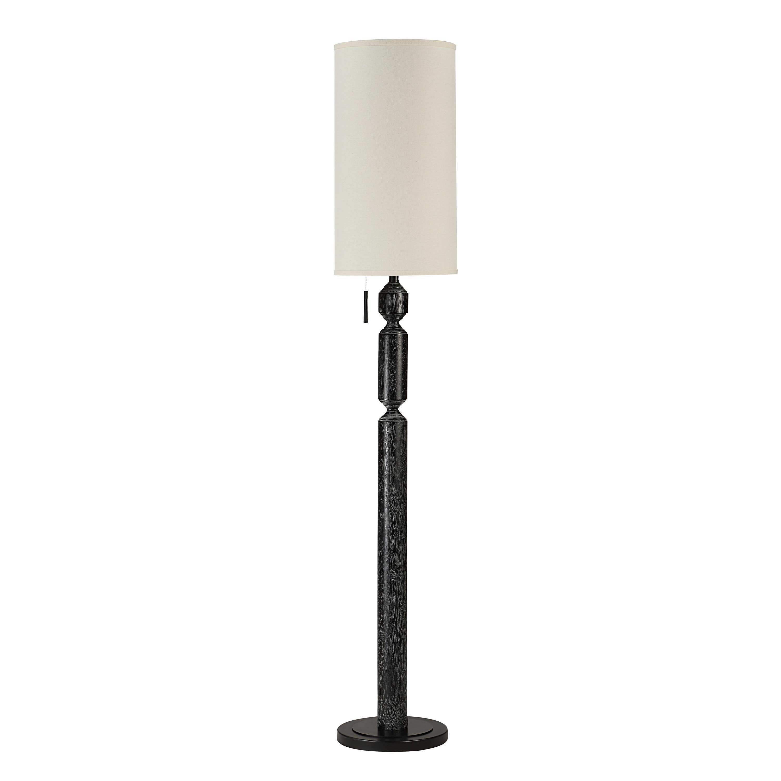 Everren Pheonix 68" Height Floor Lamp - Matte Black Wash