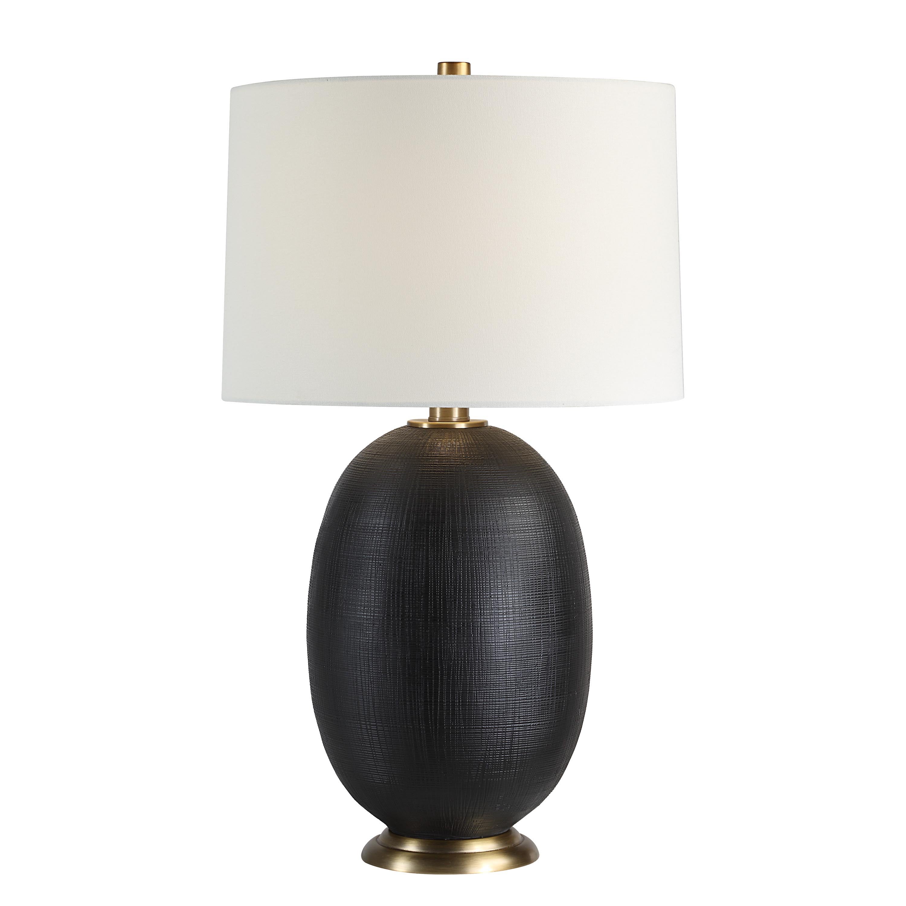 Everren Carmesi 28.5" Height Table Lamp - Matte Black