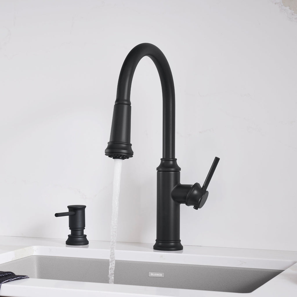 Blanco Empressa High Arc Pull-Down Dual-Spray Kitchen Faucet