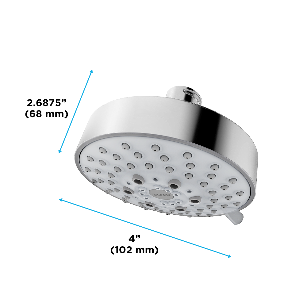 TOTO L Series 1.75 GPM Multifunction 4" Modern Round Showerhead