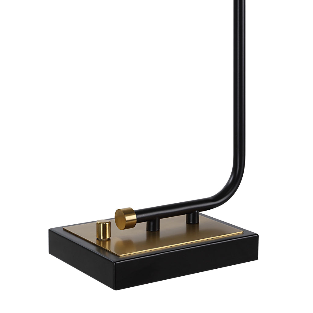 Everren Perlato 28" Height Table Lamp - Matte Black