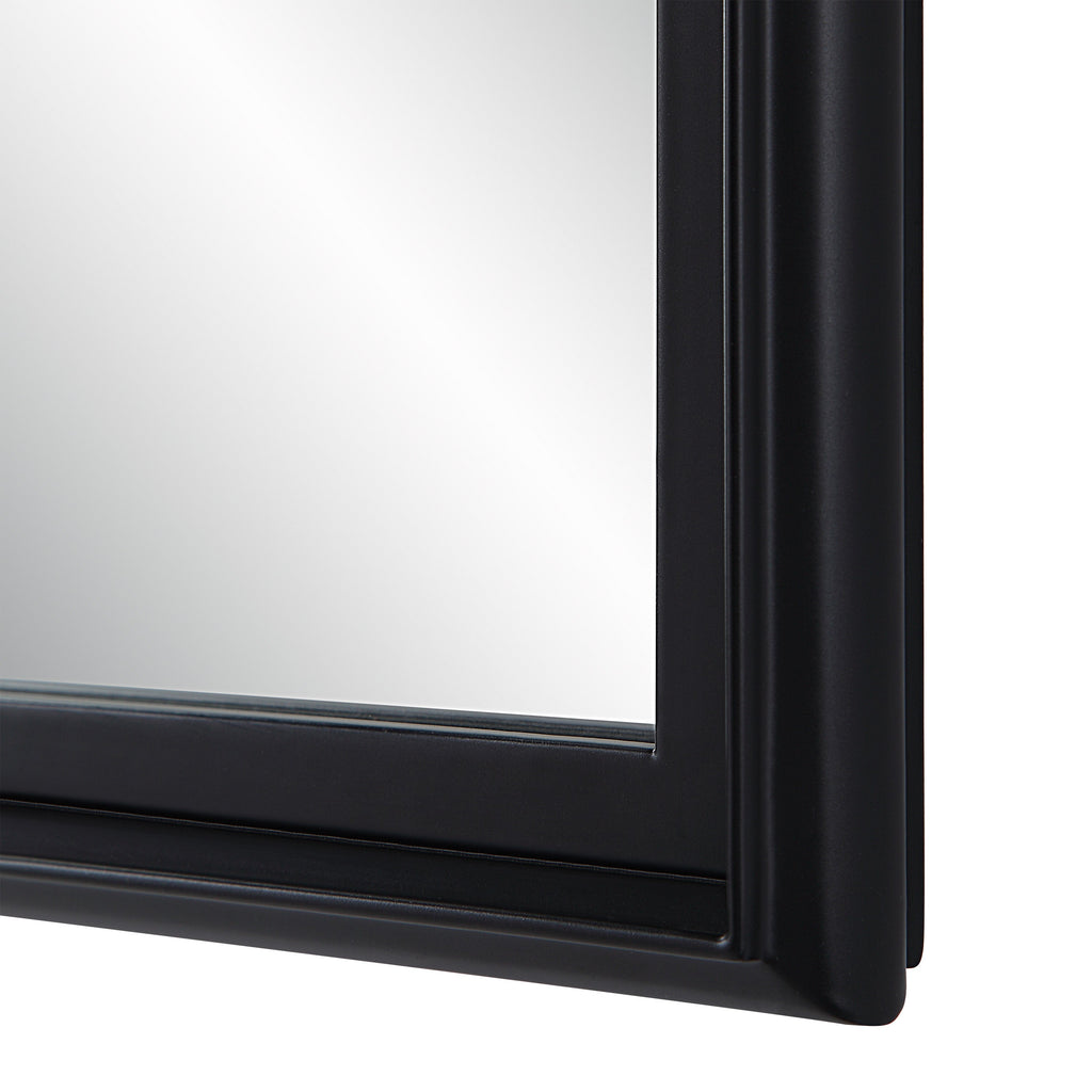 Renwil Lausanne 36" Tall Rectangular Mirror - Matte Black