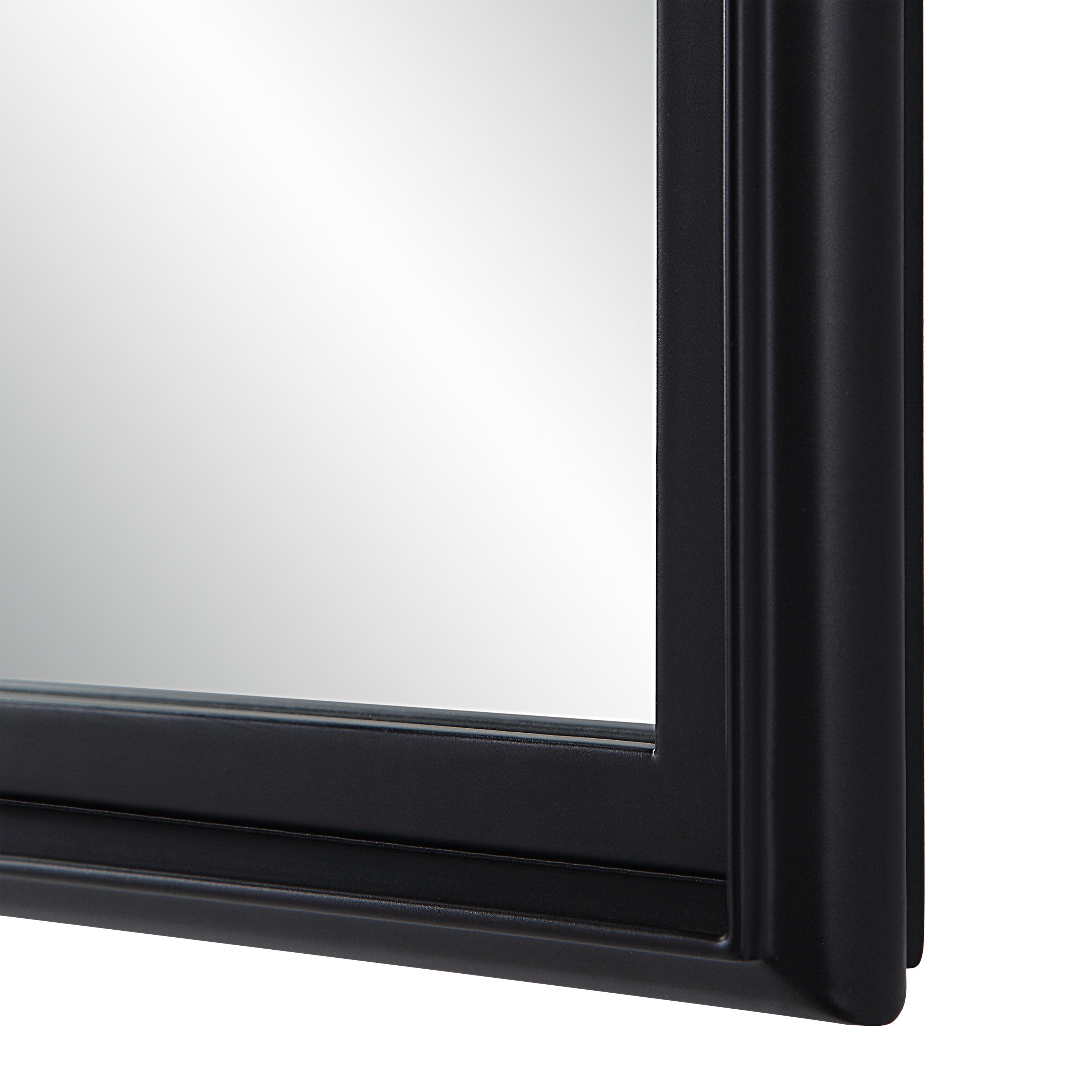 Renwil Lausanne 36" Tall Rectangular Mirror - Matte Black