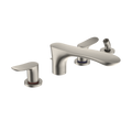 TOTO GO Two Handle Deck Mount Roman Tub Filler Trim with Handshower Outlet (Handshower Not Included)