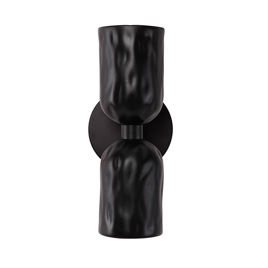 Renwil Alessia 11.2" Powder Coated Matte Black 2-Light Wall Sconce