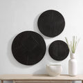 Renwil Sofia 3 Piece Wide Wall Art - Matte Black