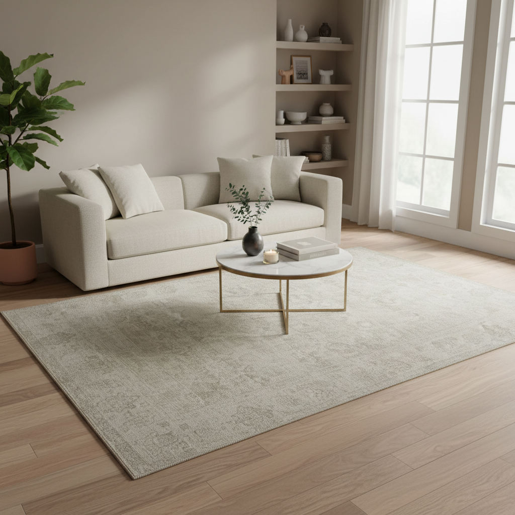 Renwil Chloe 5' x 7'3" Ft Handwoven Indoor Rug - Taupe / Olive