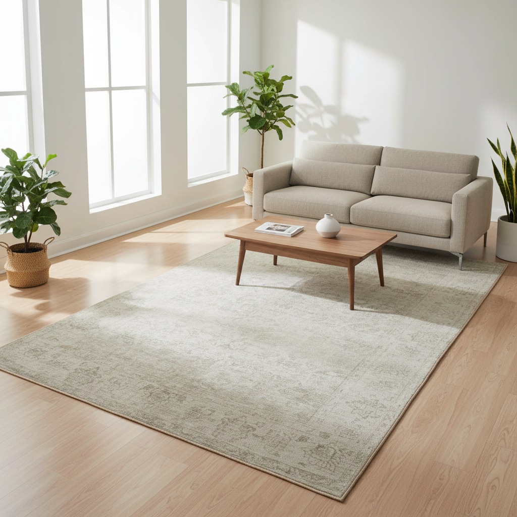 Renwil Chloe 7'6" x 10'2" Ft Handwoven Indoor Rug - Taupe / Olive
