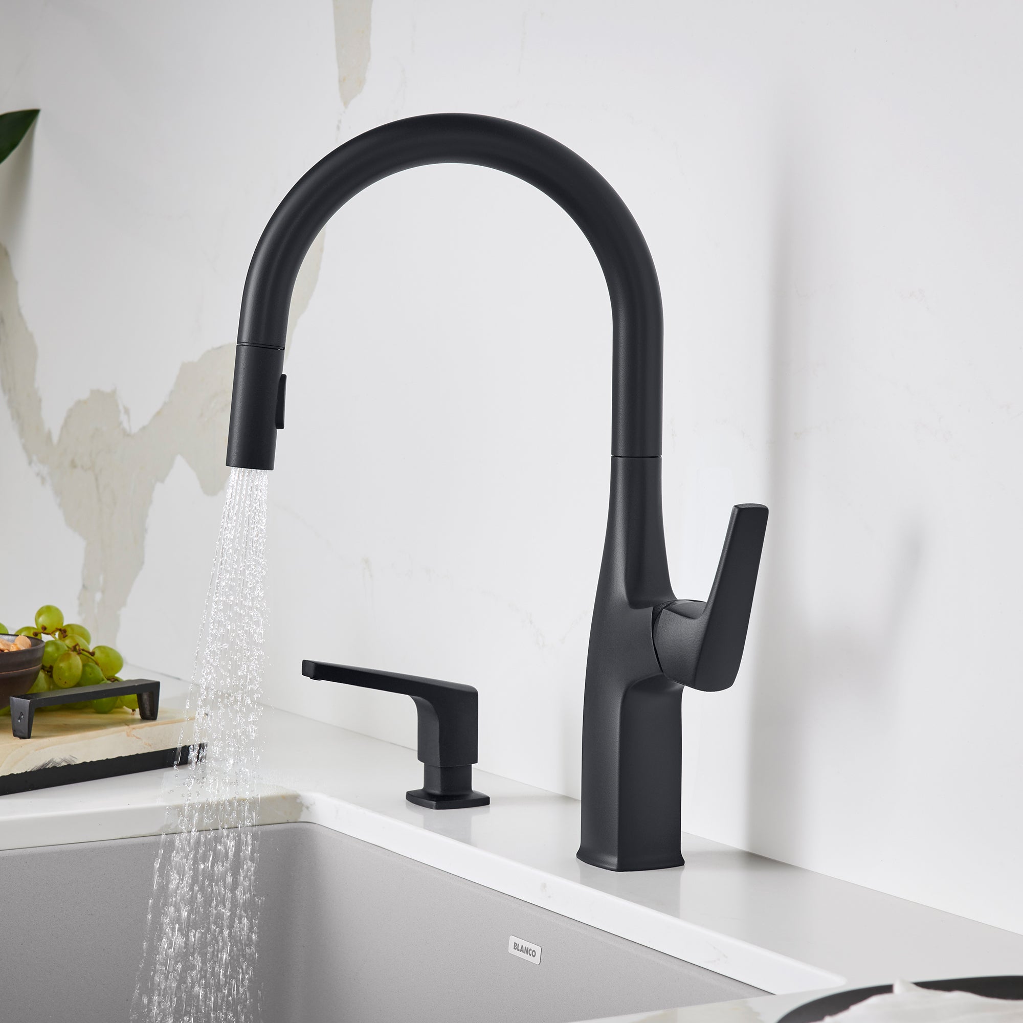 Blanco Rivana High-Arc Pull-Down Dual-Spray Kitchen Faucet