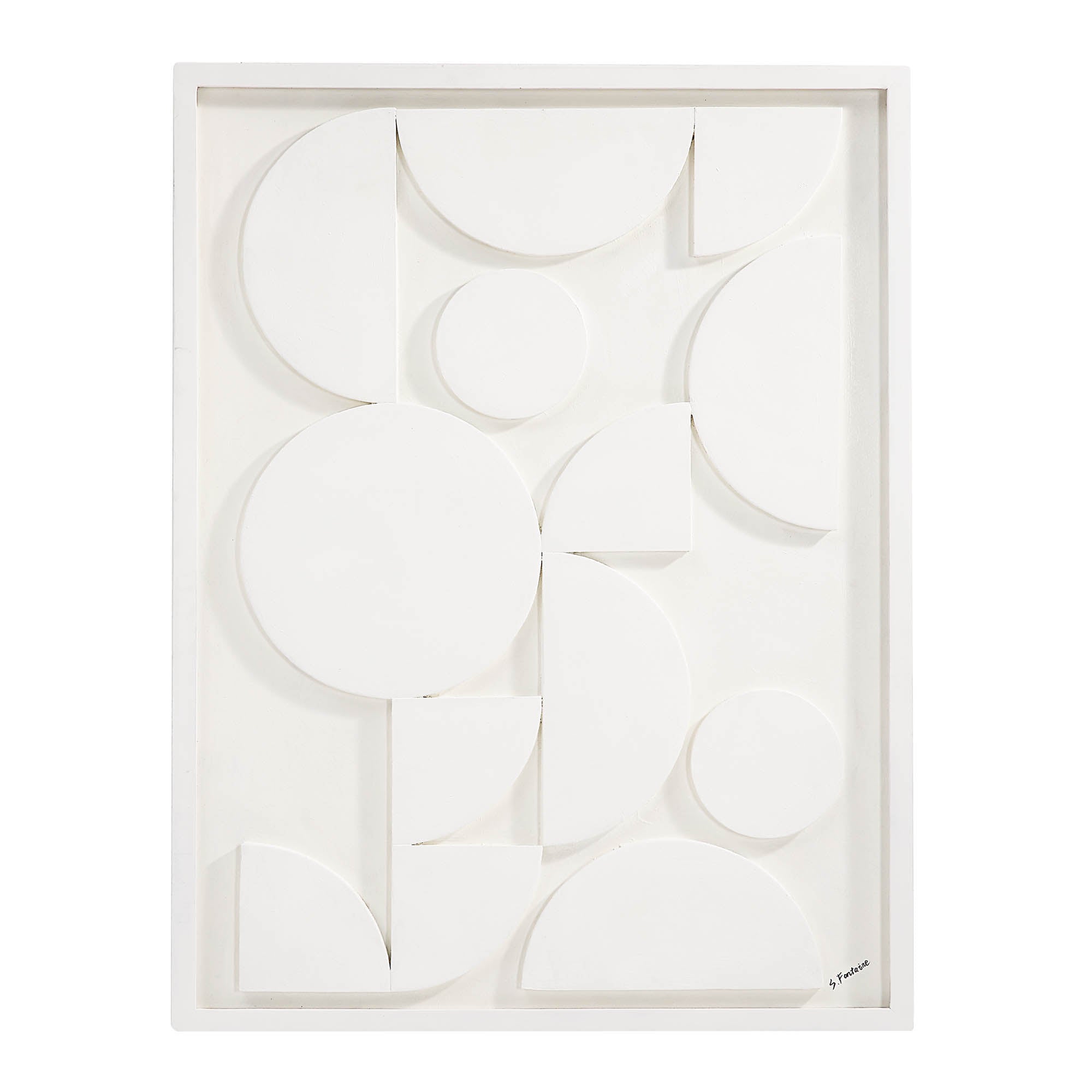 Renwil Tivat 36" Wide Wall Art - White