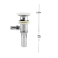 TOTO Thp737#01 Lever Faucet Drain Fitting Assembly with White Ceramic Drain Cover