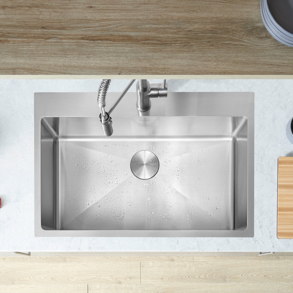 Blanco Quatrus R15 31" Single Bowl Dual Mount Stainless Steel Kitchen Sink